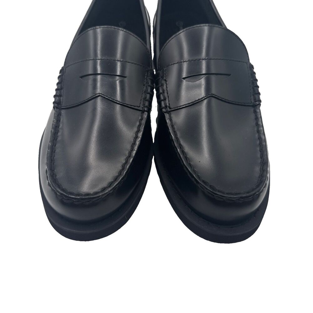Rockport Mens Black Leather Round Toe Slip-On Casual Loafer Shoes Size 12W - Picture 2 of 8